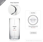 WGV Cylinder Vase, Diameter 5", Height 10", Clear Glass Floral Planter Container, Floating Candle Holder for Wedding Party Event Home Office Decor, 1 Piece