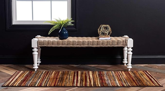 Unique Loom Barista Collection Area Rug - Icatu (2' 2" x 6' 1" Runner, Beige/ Brown)