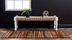 Unique Loom Barista Collection Area Rug - Icatu (2' 2" x 6' 1" Runner, Beige/ Brown)