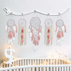 Dream Catcher Wall Decor,Large Boho Dream Catcher with Luxurious Feathers & Beads, Handmade Wall Hanging for Bedroom,Living Room, Gift Ready for Girls & Adults (Black-Blue)