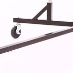 Econoco Commercial Garment Rack - Rolling Clothes Rack, Heavy Duty (Z Rack with Garment Cover, Black)