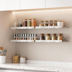upsimples Floating Shelves for Wall, Wall Shelves for Decor Storage Set of 6, Wall Mounted Wood Shelf for Bedroom, Living Room, Bathroom, Kitchen, Picture Ledge Shelf, Rustic White