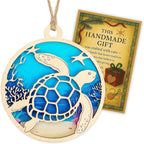 Sea Turtle Ornament, Turtle Ornament 2026, Unique Turtle Gifts for Women, Coastal Christmas Ornaments, Handmade Ocean Decor, Beach Themed Christmas Ornaments, Special Idea