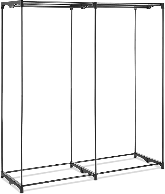 Whitmor 60-inch Extra-Wide Clothes Closet, 60” with White Cover