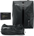 TPU Vacuum Bag for Travel, 70D Nylon Reusable Compression Bag with IP67 Waterproof Zipper, Compression Packing Cubes for Clothing, Space Saver Bags for Luggage and Backpack(Gray-1 PCS)