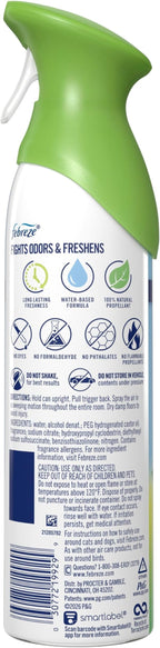 Febreze Air Mist, Air Freshener Spray, Odor Fighting Room Spray, Deodorizer for Home Bathroom Kitchen Office Apartment Dorm Room Classroom, Gain Original Scent, 8.1oz (Pack of 6)
