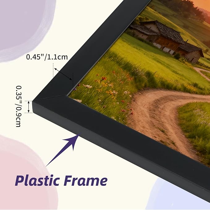 4x6 Black Picture Frames Set of 12 for Displaying 4 x 6 Photos, Multi 4x6 Frames Collage for Wall or Tabletop, Horizontal or Vertical Display