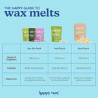 Happy Wax Wanderlust Collection Scented Natural Soy Wax Melts – 6 Total Oz. of Scented Wax Melts, Collection Includes Palo Santo, Desert Torchwood, and Moonshadow