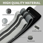 Non-Slip Fabric Resistance Bands for Working Out, Loop Exercise Bands for Booty Leg, Butt, Glute, Stretch Workout Bands for Women & Men, Hip Elastic Bands for Home Gym Fitness, Yoga, Pilates