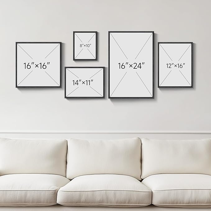 Large Framed Matisse Canvas Wall Art for Living Room, 5 Piece Abstract Modern Art Botanical Painting Prints Wall Decor, Colorful Geometric Aesthetics Henri Matisse Famous Painting Pictures for Dining Room Office Hallway