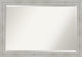Amanti Art White Wall Mirror 28x40 Rustic White Wash Rectangle Bathroom Mirror for Wall Decor Living Room, Large Country Rustic Wood Frame, Hangs Horizonally and Vertically, Bathroom Decor, Beveled