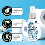 Clean-n-Fresh Toilet Spray, Variety 3 Pack - Ocean Mist/Eucalyptus/Beach Coco, Bathroom & Toilet Odor Elimination, Travel Size Toiletries, Total 5.1 Fl Oz