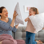 Covers & All Throw Pillow Inserts Only Pack of 2, Durable Soft Square 24 x 24 Inches 65 GSM Non-Woven Fabric with 15D Silicon Fiber Filling, Universal uses for Home Decor Office Indoor Outdoor