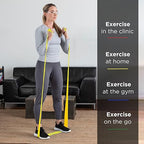 THERABAND Professional Latex Resistance Band Set, Pack of 7, Individual 6 Ft Elastic Band for Upper & Lower Body Exercise, Physical Therapy, Pilates, At-Home Workouts, 6 Foot Band, Levels 1 to 7