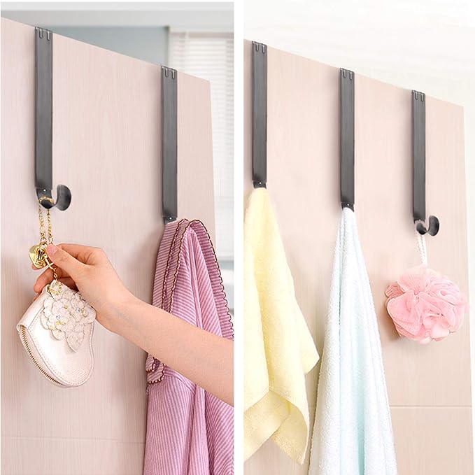 Wreath Hanger Adjustable Door Hanger Wreath Hanger for Front Door 15-24inch,Wreath Hook, Hold Up 20lb(Nickle,1 Pack)