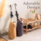 PaletteLife Cat Umbrella Stand, Medium Ceramic Umbrella Holder for Entryway, Cute Scandinavian Decorative Umbrella Rack, White