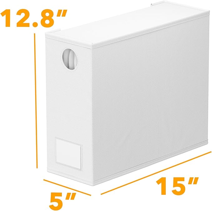 SpaceAid 6 Pack Bed Sheet Organizers and Storage, Foldable Sheet Organizer for Linen Closet, Sheets Set Folder Keeper with Window XL (Queen & King Size) Bedding Container, (White, 6 Pack)
