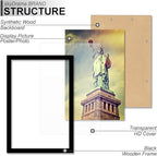 100% Solid Wood 7x9 Picture Frame Set of 2, Black Frame for 7 x 9 Inch Picture Poster Photo, Light Weight 7 by 9 HQ Matte Black Frame for Wall - 2 Pack/Black/7"x9"