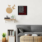 Watch Your Thoughts Motivational Classroom Posters, Inspirational Wall Decor Modern Canvas Painting Wall Art Framed Paintings for Office Living Room Bedroom Home Decorations, 8 x 8 Inches