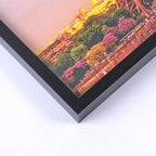 upsimples 8x10 Picture Frame Set of 3, Made of High Definition Glass for 8 x 10, Wall and Tabletop Display Thin Border Photo Frames for Home Decor, Black