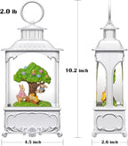 Easter Snow Globe Lantern Bunny Tree with Timer, USB and Battery Powered, Easter Decorations for Home Bunny Eggs Tree Chicken