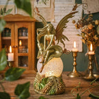 Resin Fairy Statue with Light Elegant Fantasy Decor, Hand-Painted Angel Figurine Lamp Graceful Fairy Sculpture for Bookshelf, Mantel, Bedroom, Thoughtful Gift for Women, Friends