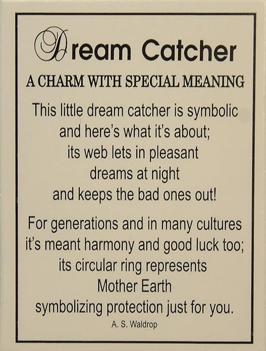 Tiny Little Dream Catcher Pocket Charm With Story Card!