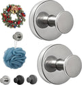 Wreath Hangers for Front Door Metal Suction Cup Hooks 2 Pack Removable Towel Hooks for Bathrooms Cup Hooks for Glass Window