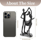 Sziqiqi Anniversary Wedding Gifts for Couple: 6th Anniversary Iron Gifts for Him Her Women Couples - 6 Year Wedding Gift for Christmas Valentines Birthday - Couple Dancing Figurines
