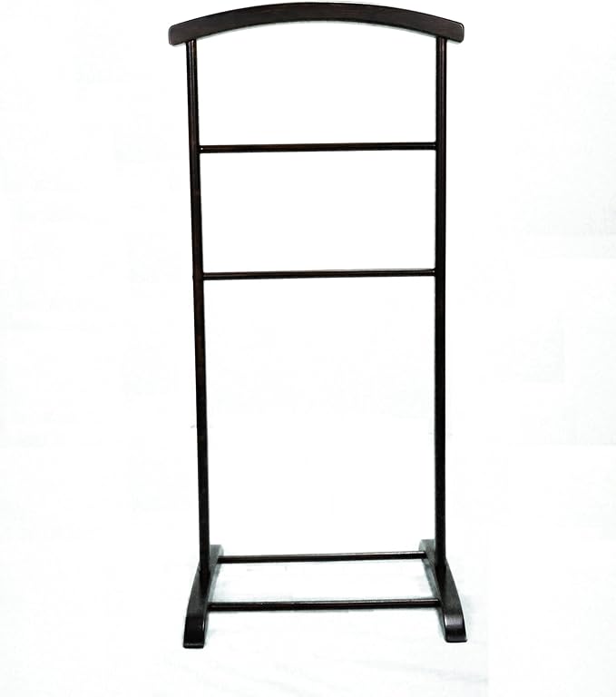 Deluxe Hardwood Clothes Valet Stand (Espresso)