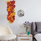 MSUIINT Artificial Flower Swag, 2Pcs Hanging Maple Swag Fall Garland Wall Swag Front Door Swag with Maple Leaves Floral Swag Harvest Swag for Home Wall Decor Party Holiday Decor (21.7In)