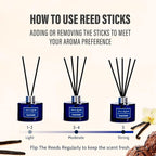 Xcleen Reed Diffuser Set, 6.7Oz French Vanilla Scented Oil Diffuser for Home & Office Decor, Air Freshener for Anyroom