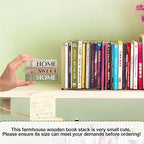 Mini Decorative Books For Home Decor, Small Wood Book Stack For Table Decor, Home Decor Book For Living Room Mantel, Farmhouse Stacked Books Decorative（L44）