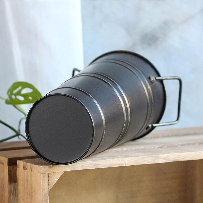 Metal Round Umbrella Stand Rack, Freestanding Umbrella Rack with Cane and Walking Stick Holder, Perfect for Entryway and Porch Use, Ideal Organizer for Home and Office (Black)