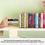 Decorative Books For Home Decor, Wood Book Stack For Table Decor, Thankful Grateful Blessed Decoration Books For Living Room Bookshelf Office, Thanksgiving Farmhouse Stacked Books Decoration (L77)