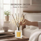 Airkeep Reed Diffuser Set,3.38 fl oz (100 ml) - Coconut Vanilla Oil Diffusers with 8 Reed Sticks, Home Fragrance Reed Diffuser for Bathroom Shelf Decor