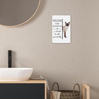 UYIKG Funny Bathroom Wall Decor Metal Signs for Siamese Lover Cat Mom Dad,Welcome To The Bathroom a Cat Will Be With You Shortly Wood Hanging Tin Sign,8x10 inches