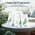 MYARO 12 Packs Eucalyptus Mint Scented Sachets for Drawer and Closet, Long-Lasting Closet Sachet Bags Drawer Deodorizers Fresh Scents, Home Fragrance Air Freshener