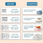 24PCS Vacuum Seal Bags for Clothing with Electric Pump - 8 Small, 8 Medium, 4 Large, 4 Jubom - Space Saver Vacuum Storage Bags for Bedding, Blanket, Pillow, Comforter, Travel, Seasonal Storage