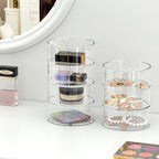 FEMELI Belt Organizer, Acrylic Belt Storage Holder for Closet & Drawer, 3-Layer Stackable Display Case for Belts, Watches, Jewelry and Ties