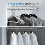 Fayleeko Stainless Steel Wire Coat Hangers - Heavy Duty, Ultra Thin, Space Saving (10 pack, 17.7 Inch)