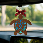 Turtle Christmas Ornaments 2025, Unique Turtle Xmas Gifts for Neighbors, Friends, Family, Turtle Gifts for Women, 3D Effect Flat Ornaments and 2 Layer