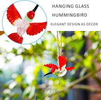 Handmade Hummingbird Ornament Hanging Glass Humming Bird Ornaments for Home Party Christmas Tree Decorations