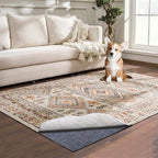 Waterproof Rug Pad, 9x12 ft Area Rug Non-Slip Carpet Pad, 1/4" Thick Non-Slip Rug Pads for All Floors and Finishes, Felt Pad for Hardwood Floors, Keeps Carpets in Place Soft and Safe
