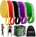 TOPOKO Resistance Bands Set of 5 – Pull Up Assistance Bands for Men & Women, Heavy Duty Workout Bands for Exercise, Strength Training, Stretching, Physical Therapy, Home & Gym