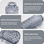Mini Bud Vases As Wedding Centerpieces for Tables,Clear Bud Vases for Flowers,Small Flower Vases Suitable for Birthday Party,Anniversary,Wedding Reception,Baby Shower (Black, 24PCS)