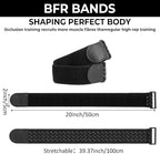 2 Pcs Occlusion Bands BFR Bundle Booty Bands Adjustable Best Fabric Resistance Bands Glutes Hip Building Blood Flow Restriction Bands for Women Exercising Butt Squat Thigh Fitness Legs Hip Building