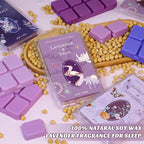 SCENTORINI Wax Melts, Wax Cubes Strong Scent, Summer Scents, Lavender Scented Wax for Sleep, Wax Melts for Warmer, 2*Lavender & Gardenia, Sage, Chamomile, Sandalwood, 2.5 oz 8-Pack