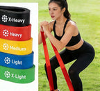 Resistance Band Fitness Set, Multi-Functional Home Workout Bands, Exercise Equipment for Strength Training, Yoga & Pilates, Unisex