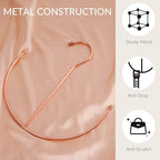 ZEDODIER Belt Hangers, Belt Rack Closet Accessories Organizers, Closet Organizer Hook Rack for Belt, Ties, Scarves, Camisoles, Hats, Bras, Shoes, Rose Gold